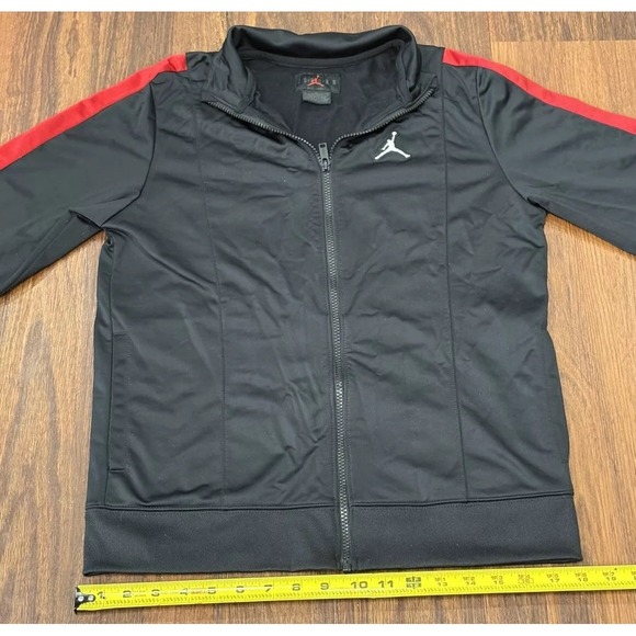 Nike Air Jordan Jacket Boys Size XL Black Red Full Zip Long Sleeves - Picture 15 of 16